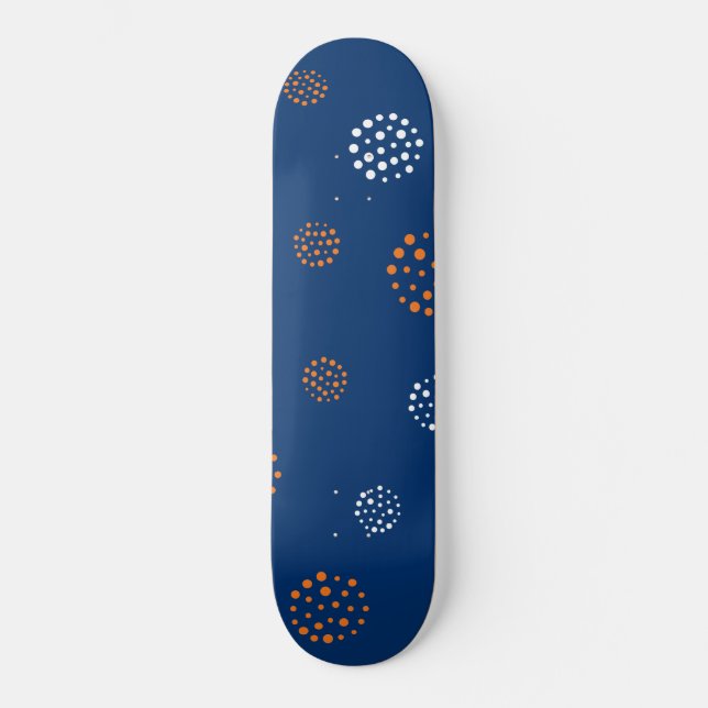 Dots-Muster 13 Skateboard (Vorderseite)