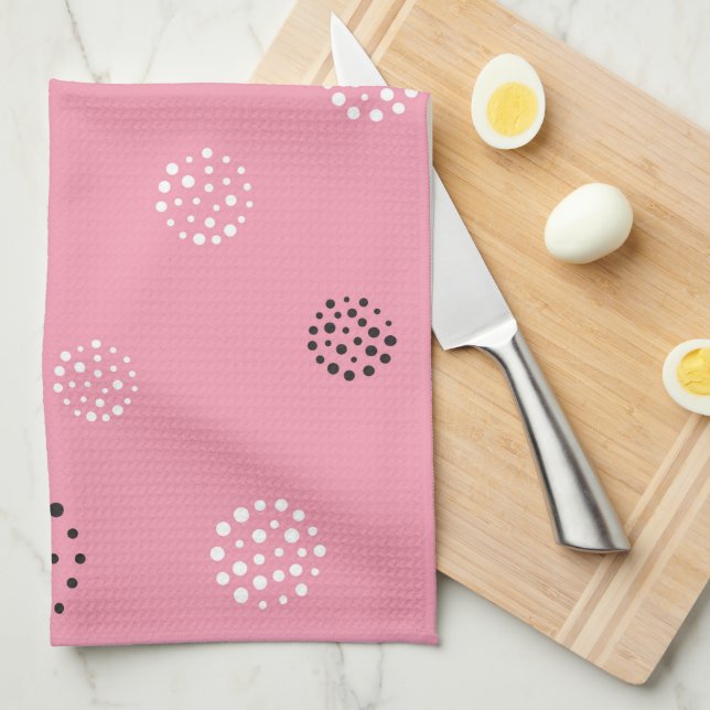 Dots-Muster 14 Geschirrtuch (Viertel Falte)