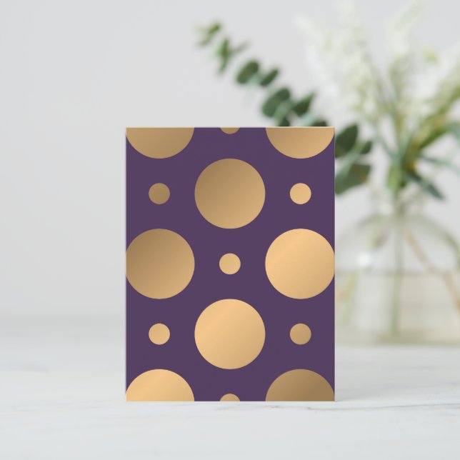 Dots-Muster 15 Feiertagspostkarte (Stehend Vorderseite)