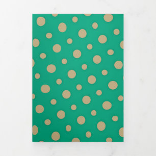 Dots-Muster 2 Dreifach Gefaltete Urlaubskarte