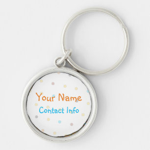 Dots 'n' Stripes ID-Tag Schlüsselanhänger
