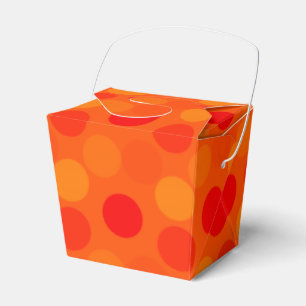 Dots Orange-Take Out Gevor Box Geschenkschachtel