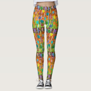 Dots Stripes mehrfarbig Candy Confetti Bright Leggings