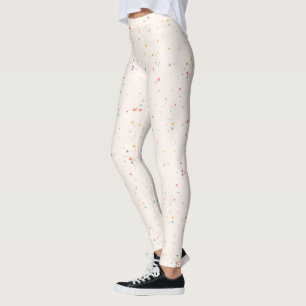 Dots & Triangle Confetti-Muster Leggings
