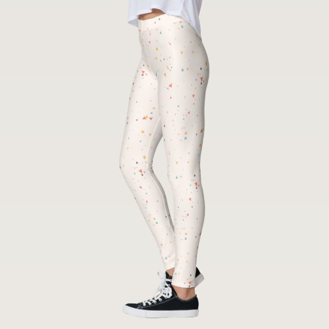 Dots & Triangle Confetti-Muster Leggings (Links)