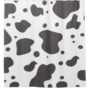 Dots- und Kuhdruckfarm Duschvorhang