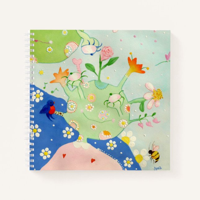 Dotsie's Daughter 8,5" x 8,5" SpiralNotebook Notizbuch (Vorderseite)