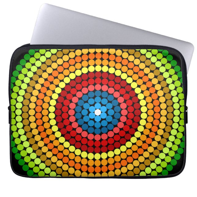 Dotted Abstrakt Mandala Art Design-65904 Laptopschutzhülle (Vorderseite)