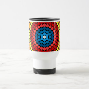 Dotted Abstrakt Mandala Art Design-65904 Reisebecher