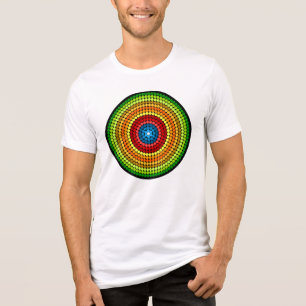 Dotted Abstrakt Mandala Art Design-65904 Tri-Blend Shirt