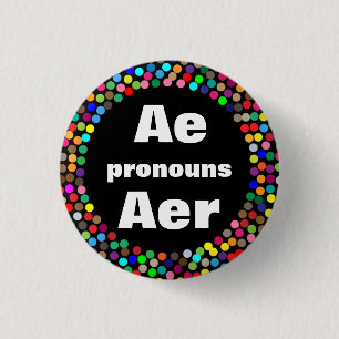 Dotted Aer Pronouns Button