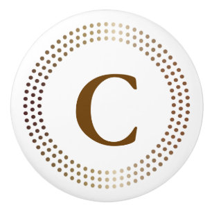 Dotted Gold Circles Moderne Dots Glam Dekoration Keramikknauf