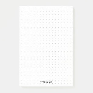 Dotted   Ihr Name Corporate Minimalistisch Black Post-it Klebezettel
