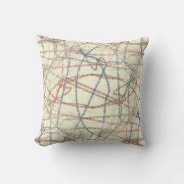 Dotted Lines Designer Pillow Kissen