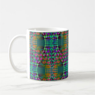Dotted Orgeordnete Chaos Wallpaper farbig + Ihre I Tasse