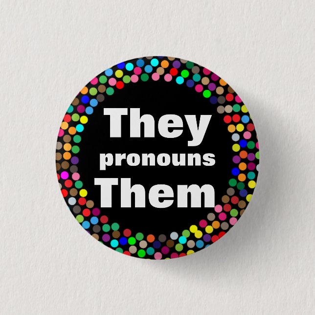 Dotted sie Pronouns Button (Vorderseite)