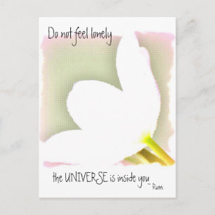 Dotted Tulip Rumi Zitat Postkarte