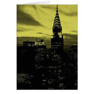 Dotted Yellow Black New York City