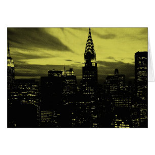 Dotted Yellow Black New York City
