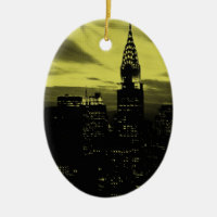 Dotted Yellow Black New York City