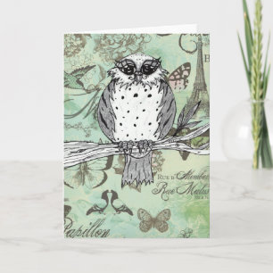Dotti die Grußkarte Owl 31 Karte