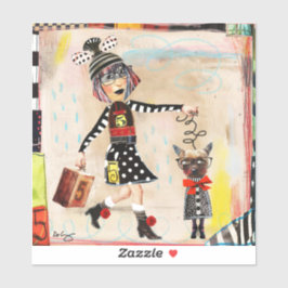 Dottie und ihr Mini Me - Art Sticker