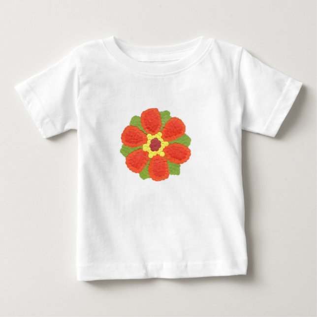 Dotty Blume Baby Romper T-shirt (Vorderseite)