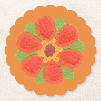 Dotty Blume skallopiert Untersetzer