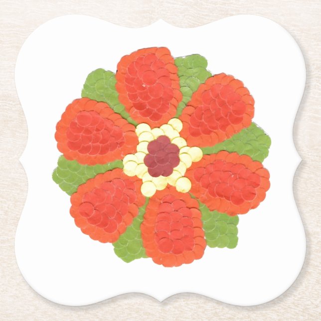 Dotty-Blume Untersetzer (Vorderseite)