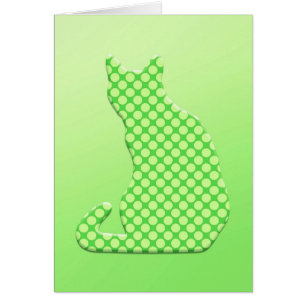 Dotty Cat - Kalkgrün