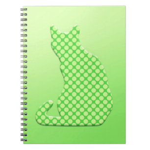 Dotty Cat - Kalkgrün Notizblock