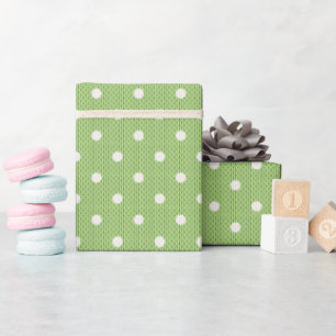 Dotty Delight Green Geschenkpapier