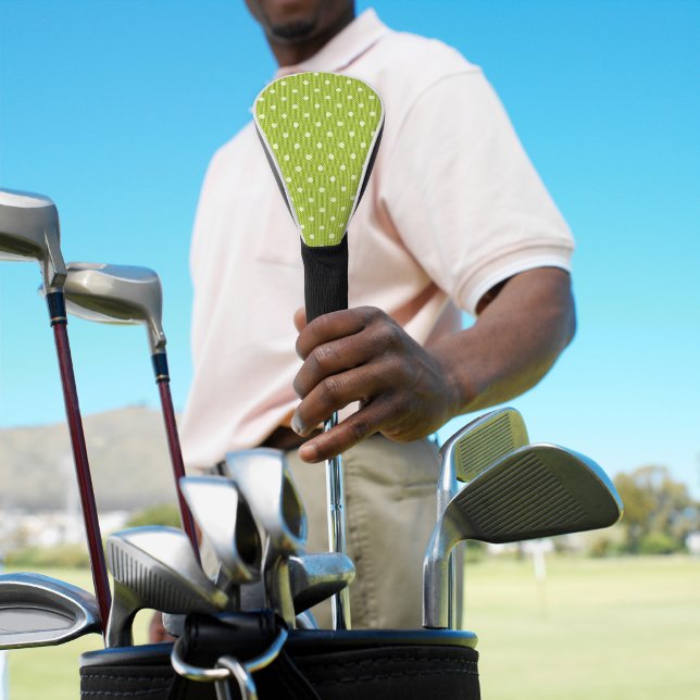 Dotty Delight Green Golf Headcover (Dotty Delight Green Golf Head Cover)