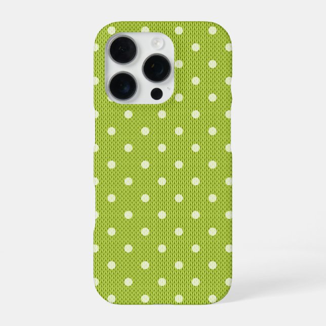 Dotty Delight Green iPhone Hülle (Rückseite)