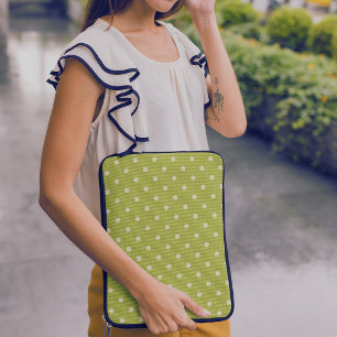 Dotty Delight Green Laptopschutzhülle