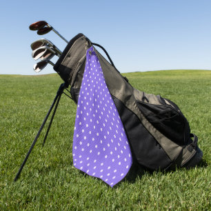 Dotty Delight lila Golfhandtuch