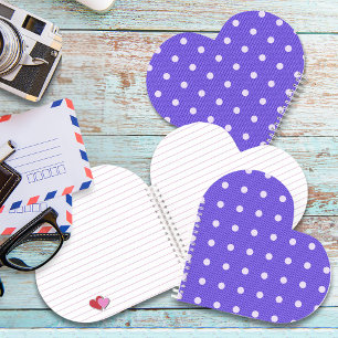 Dotty Delight Lila Spiral Notizbuch