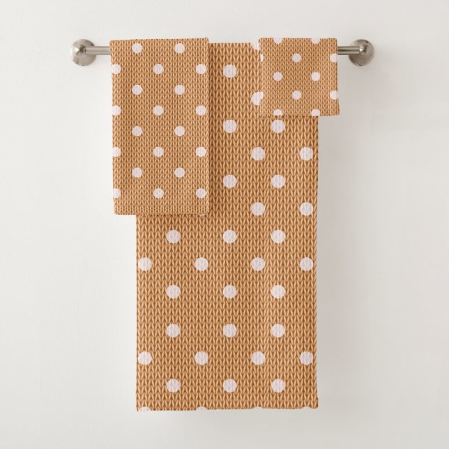 Dotty Delight Orange Badhandtuch Set (Insitu)