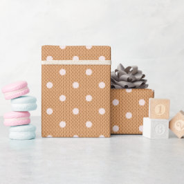 Dotty Delight Orange Geschenkpapier