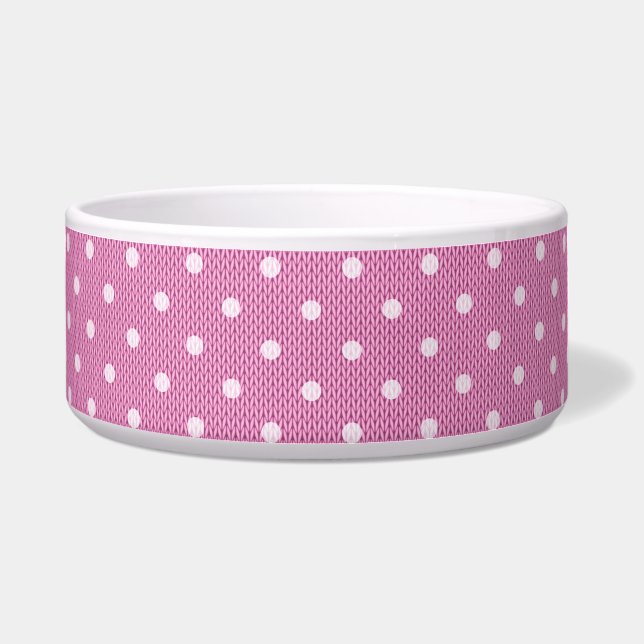 Dotty Delight Pink Pet Bowl Napf (Vorderseite)