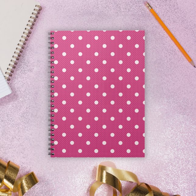 Dotty Delight Red Foto Notizblock (A Dotty Delight Red photo Notebook.)