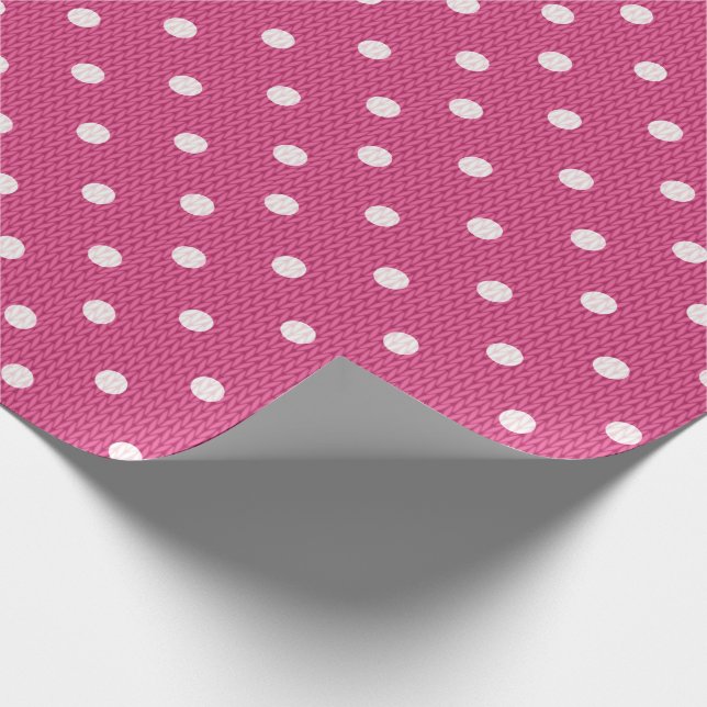 Dotty Delight Red Geschenkpapier (Ecke)