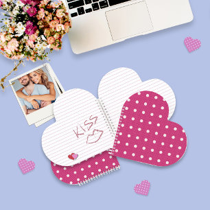 Dotty Delight Red Spiral Notizbuch