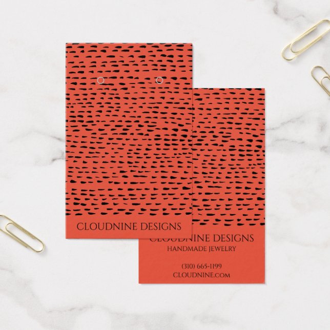 Dotty Earring Necklace Juwelier Display Card (Büro)