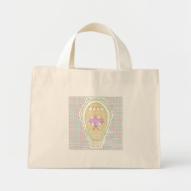 Dotty Egyptian Cobra Tote Bag Mini Stoffbeutel (Vorne)