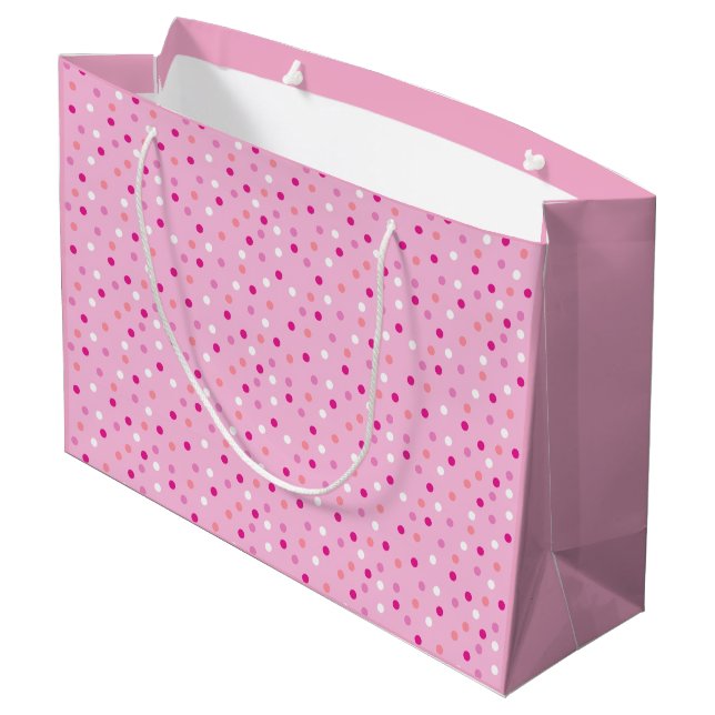 Dotty gift bag große geschenktüte (Rückseite Schrägansicht)