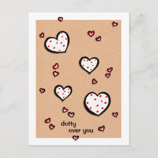 Dotty hört sich kraftlos über Ihre Postkarte