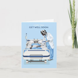 Dotty Hund und Kitty in Hospital bald wieder gut w Karte