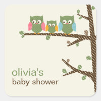Dotty Owls bevorzugen Sticker oder Aufkleber für d