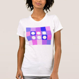 Dotty Quadrate und Kreise T-Shirt